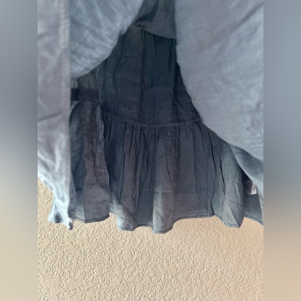 Lulus Blue Tiered Ruffle Mini Skirt | M - Picture 5 of 7